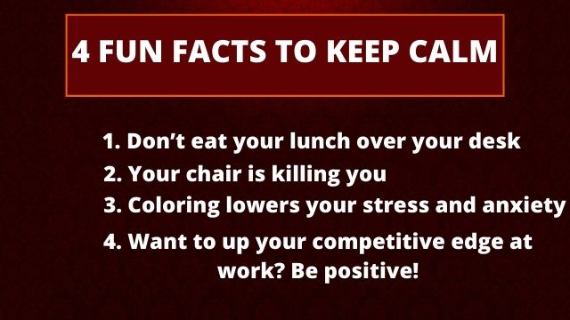 fun facts to keep calm under pressure